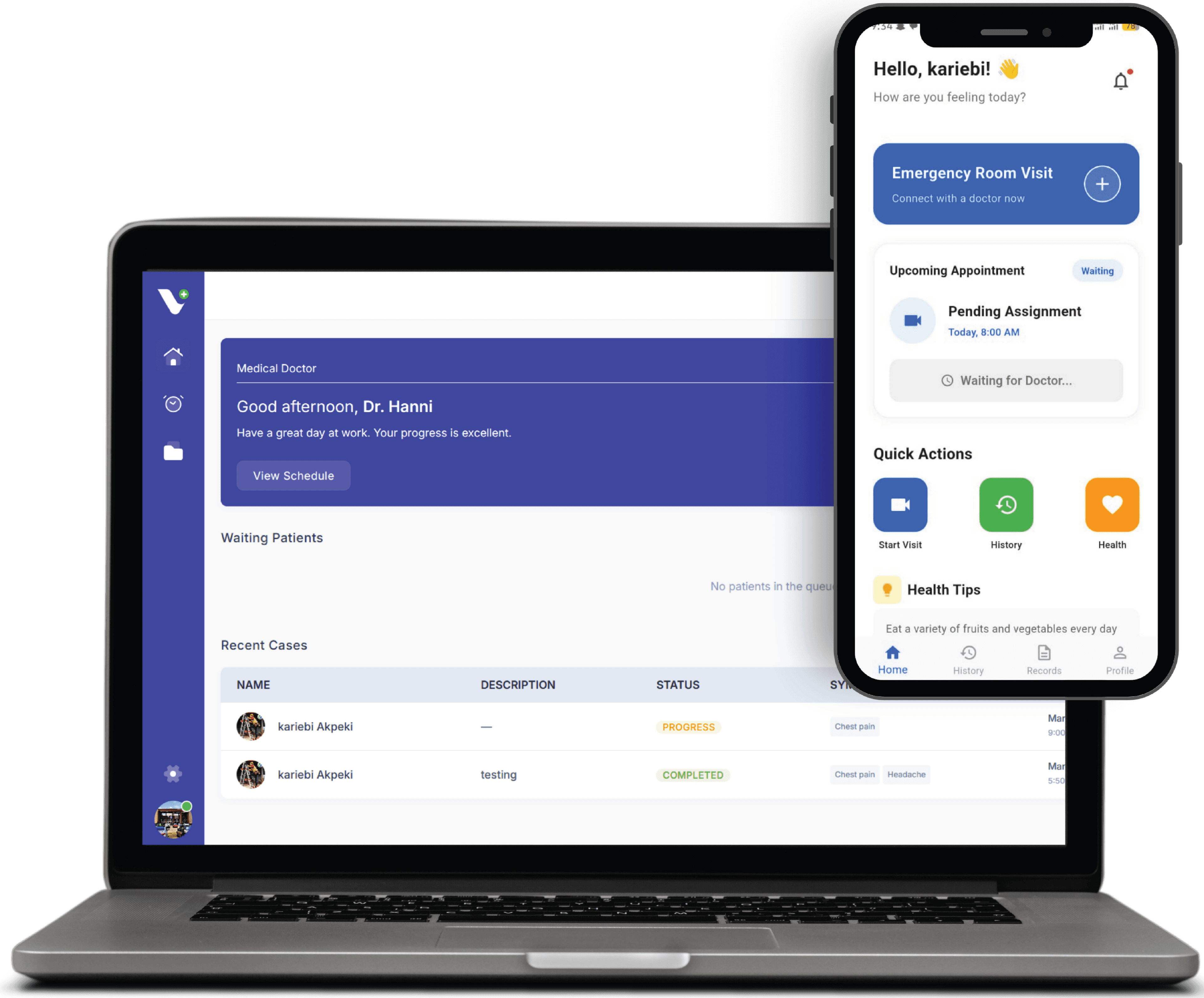 eVizor dashboard